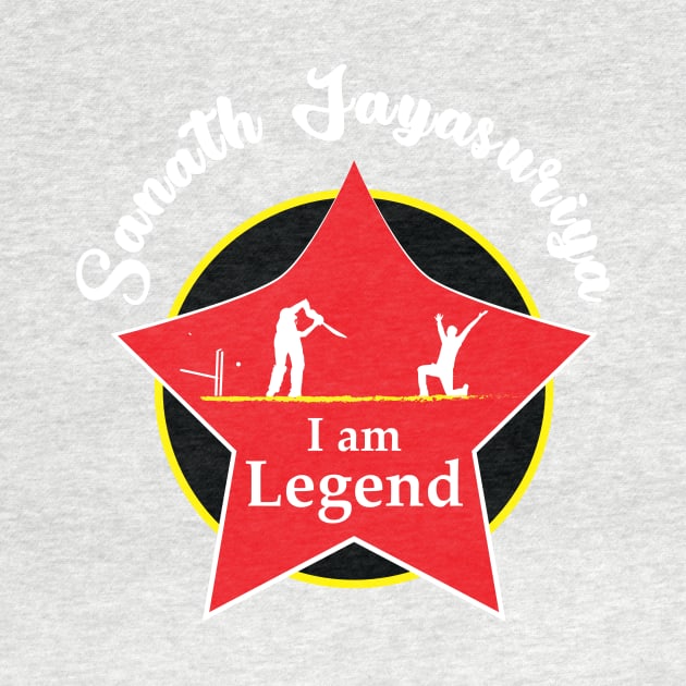 Sanath Jayasuriya - I am Legend T-Shirt by VectorPB